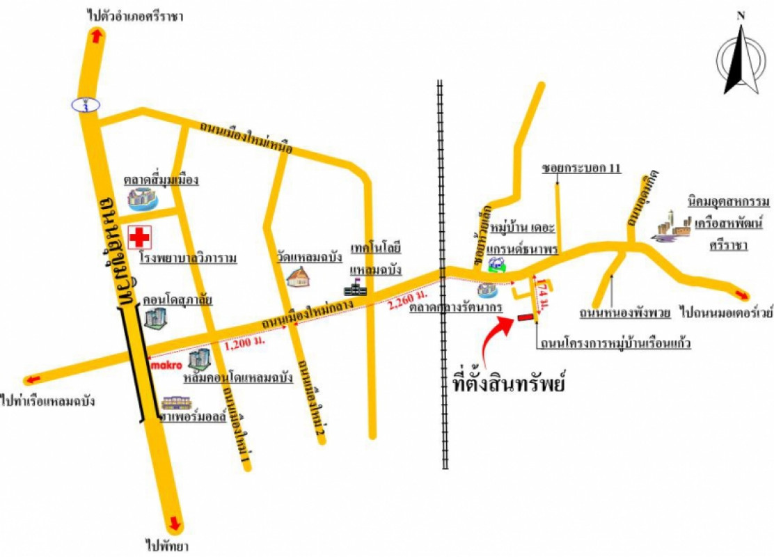 Townhouse Chon Buri Si Racha Nong Kham 1365000
