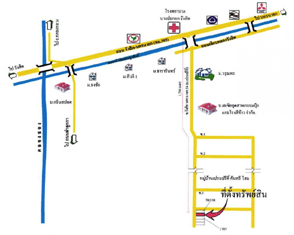 ทาวน์เฮ้าส์ เปรมปรีดิ์คันทรีโฮม ปทุมธานี ธัญบุรี ประชาธิปัตย์ 998000