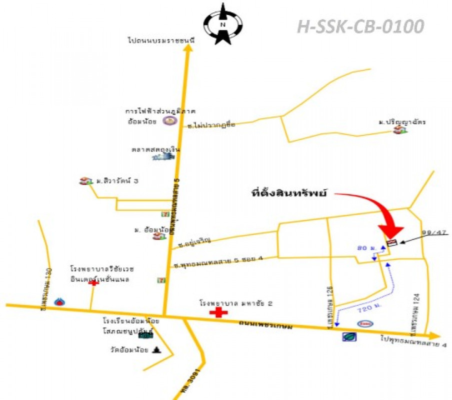อาคารพาณิชย์ สมุทรสาคร กระทุ่มแบน อ้อมน้อย 2415000