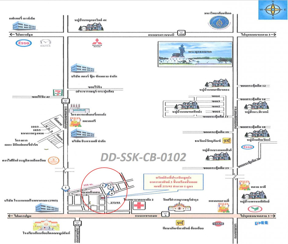 Commercial building Samut Sakhon Krathum Baen Om Noi 3255000