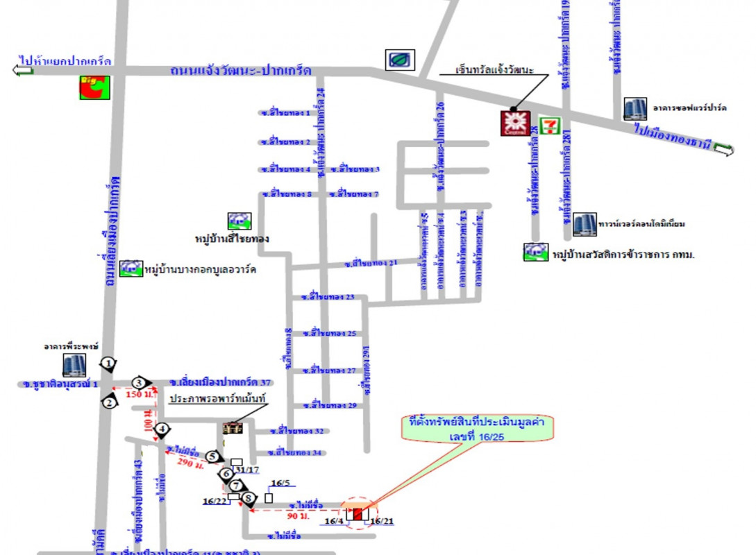 บ้านเดี่ยว นนทบุรี ปากเกร็ด บางตลาด 2153000