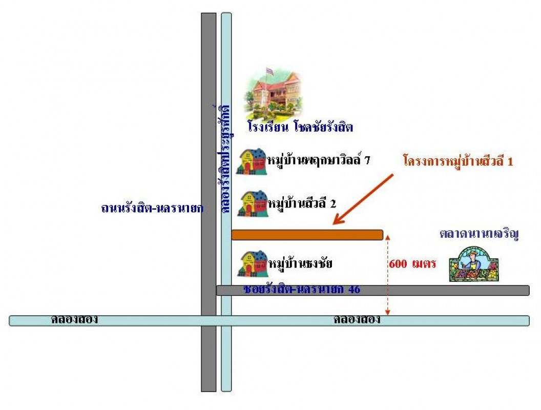 บ้านเดี่ยว ปทุมธานี ธัญบุรี ประชาธิปัตย์ 6050000