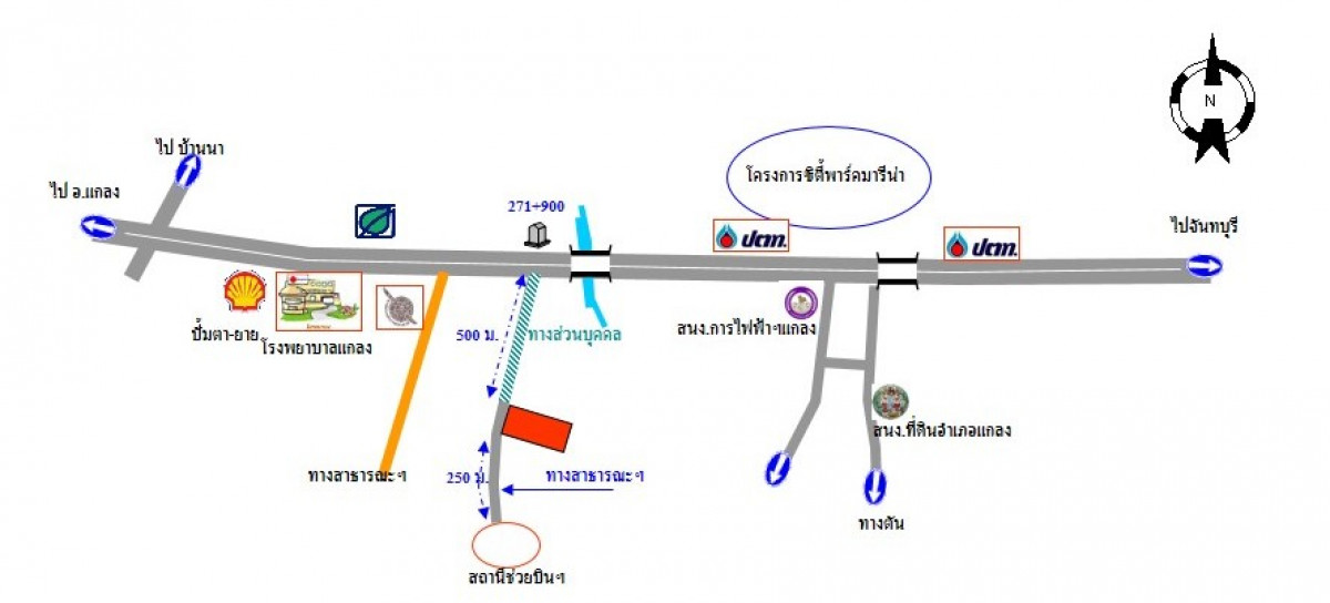 Residential land/lot Rayong Klaeng Thang Kwian 8400000