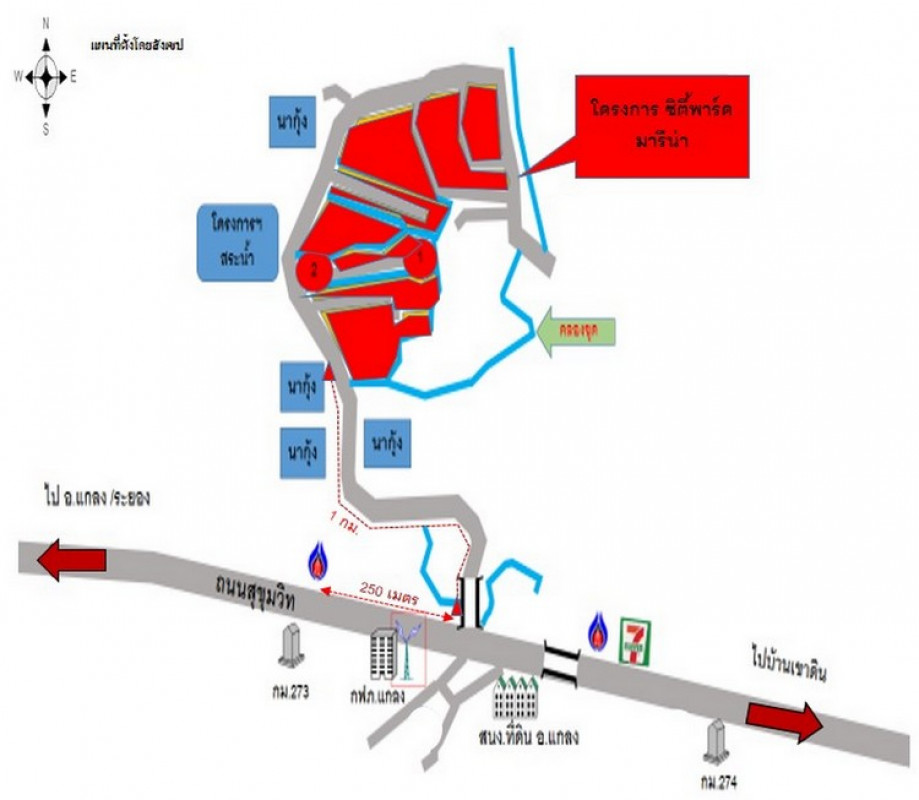 Residential land/lot Rayong Klaeng Ban Na 723000