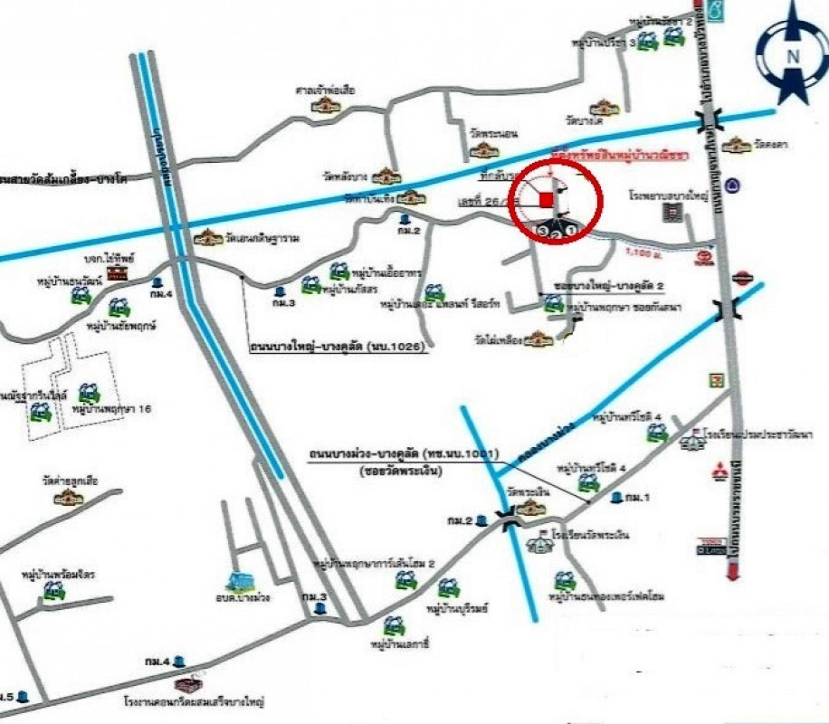 ทาวน์เฮ้าส์ นนทบุรี บางใหญ่ บางม่วง 2730000