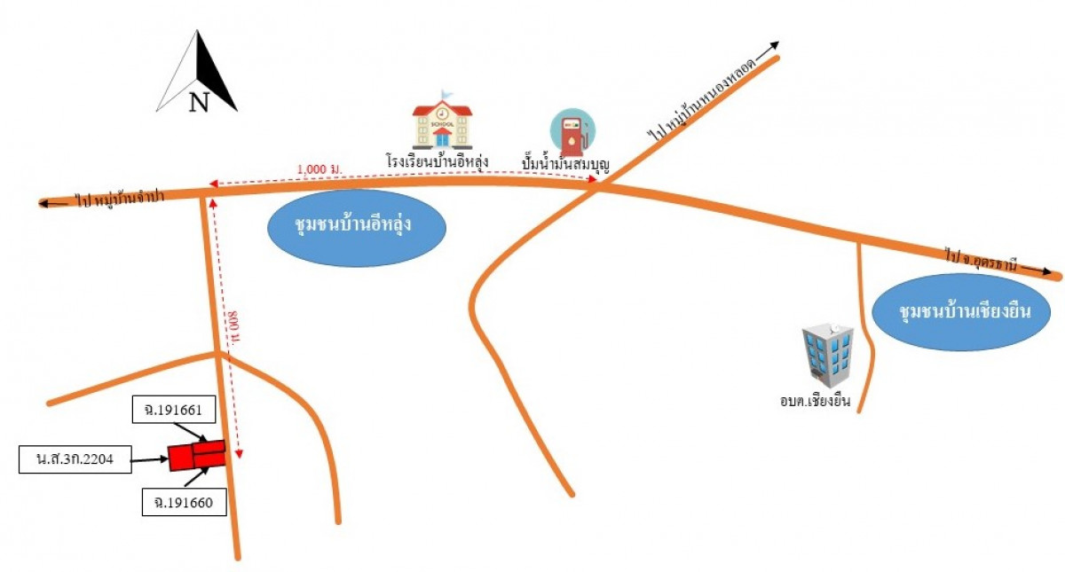 บ้านเดี่ยว อุดรธานี เมืองอุดรธานี เชียงยืน 2489000