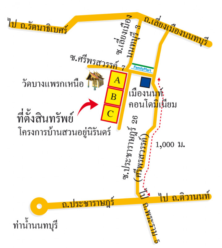 คอนโด นนทบุรี เมืองนนทบุรี สวนใหญ่ 535000