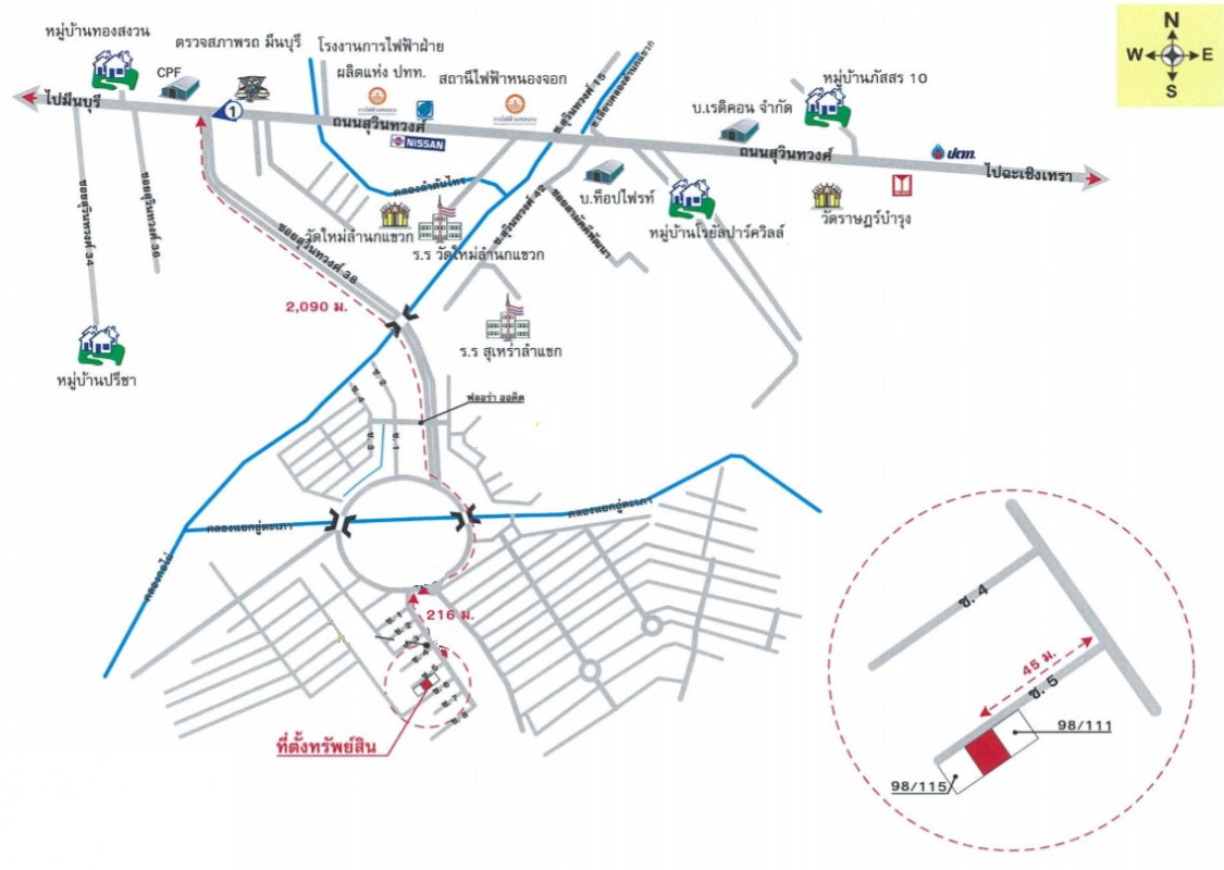 Single house Bangkok Nong Chok Lampakchee 2415000