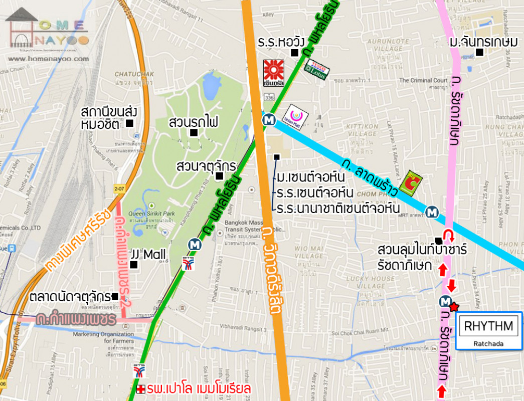 Condominium Bangkok Huai Khwang Sam Sen Nok 5220000