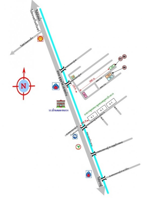 คอนโด โครงการเลิศมงคลทองคอนโด สมุทรปราการ เมืองสมุทรปราการ ท้ายบ้าน 243000