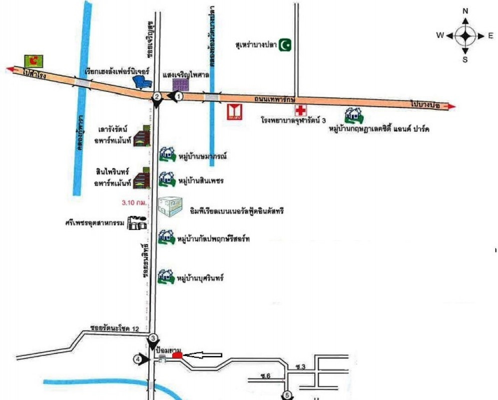 บ้านเดี่ยว สมุทรปราการ บางพลี บางปลา 6600000