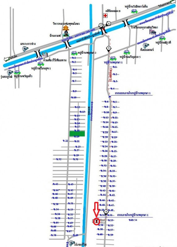 ทาวน์เฮ้าส์ ม.พฤกษา 1 ปทุมธานี ธัญบุรี ลำผักกูด 788000