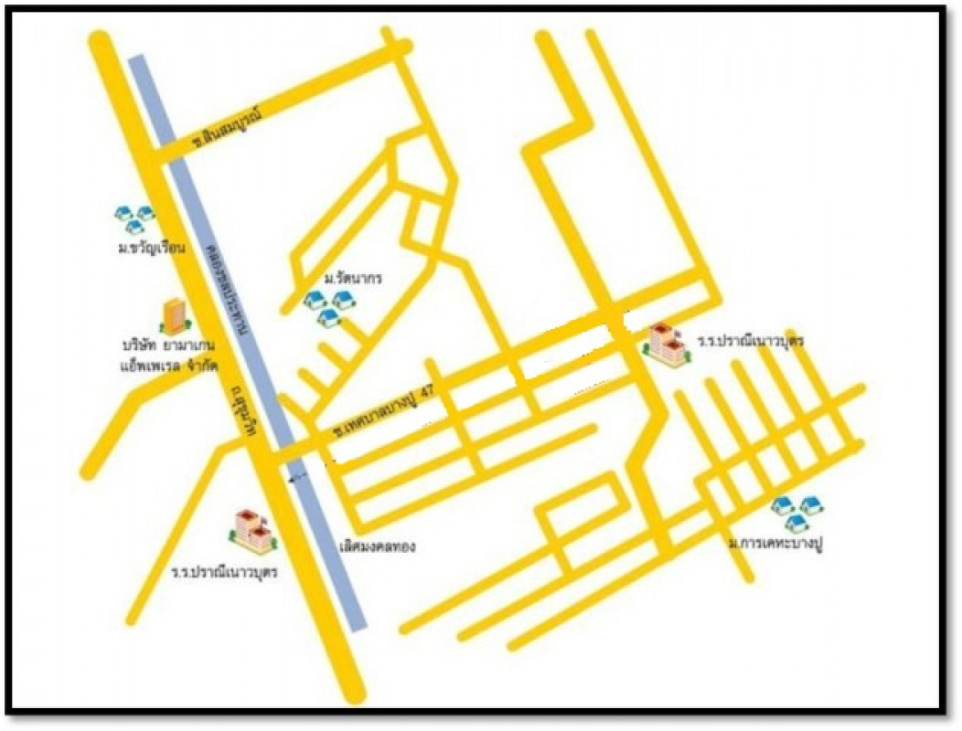 คอนโด เลิศมงคลทองคอนโด สมุทรปราการ เมืองสมุทรปราการ ท้ายบ้าน 150000