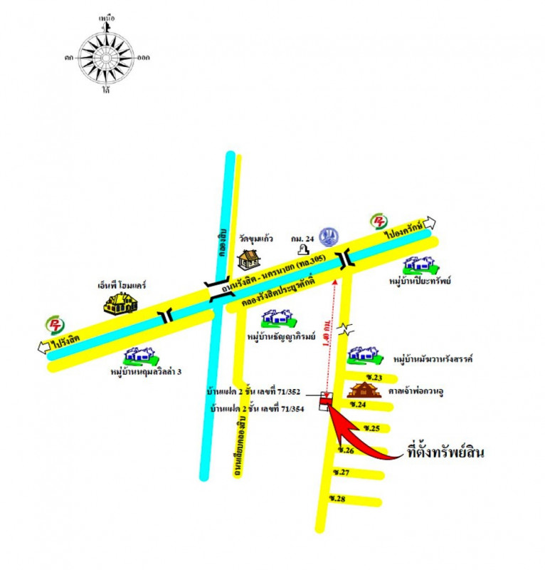 บ้านเดี่ยว ปทุมธานี ธัญบุรี บึงสนั่น 2310000
