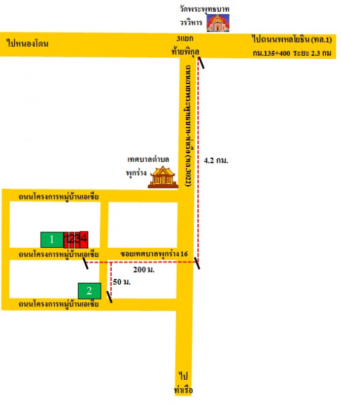 ที่ดินเปล่า สระบุรี พระพุทธบาท พุกร่าง 132000