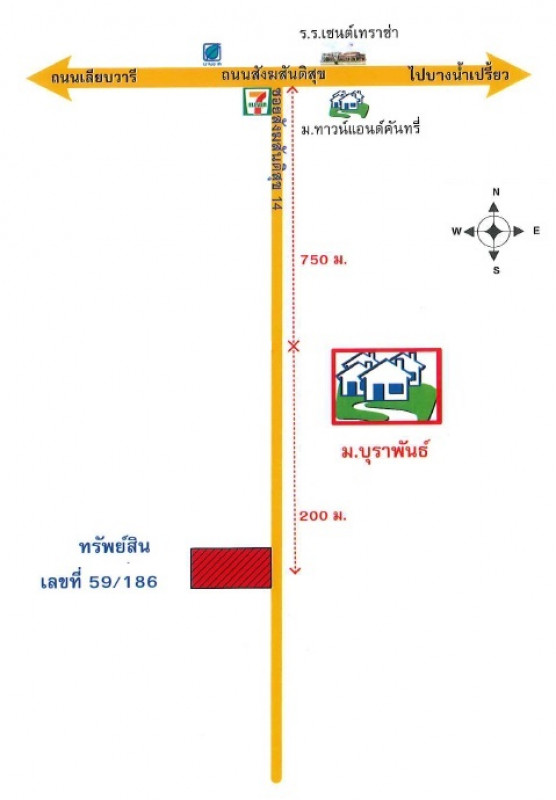 ทาวน์เฮ้าส์ กรุงเทพมหานคร หนองจอก กระทุ่มราย 1418000