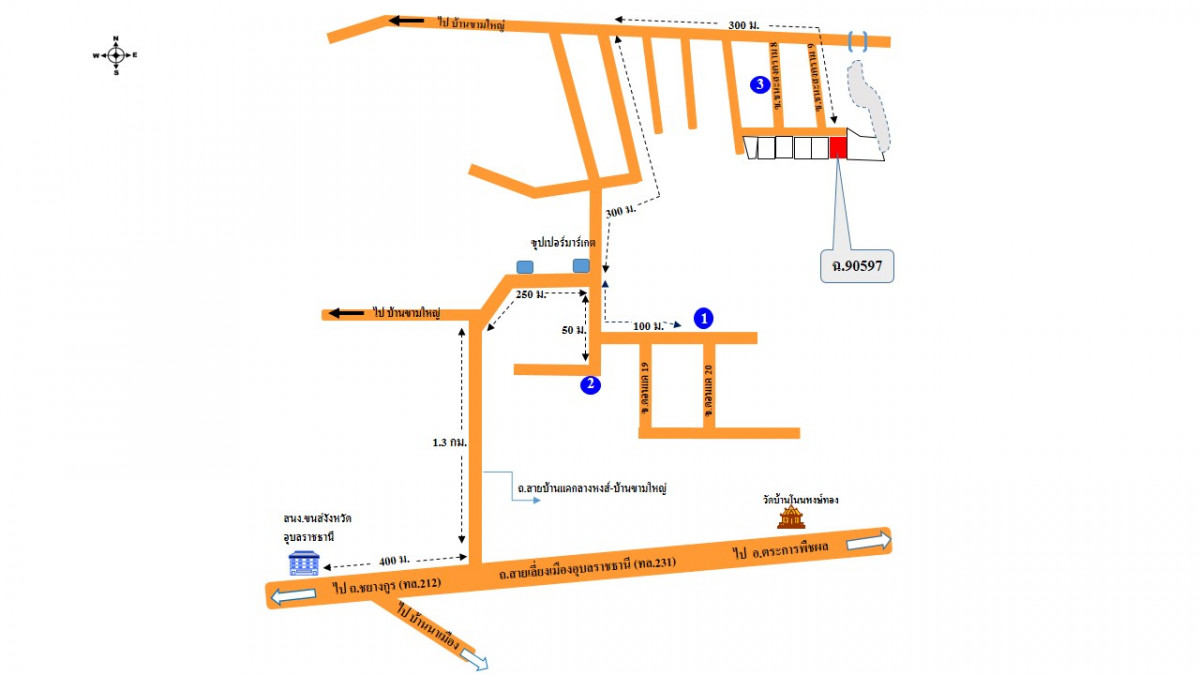 บ้านเดี่ยว อุบลราชธานี เมืองอุบลราชธานี ขามใหญ่ 1155000