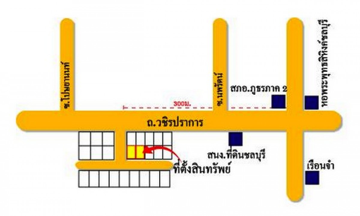 อาคารพาณิชย์ ชลบุรี เมืองชลบุรี บางปลาสร้อย 6300000