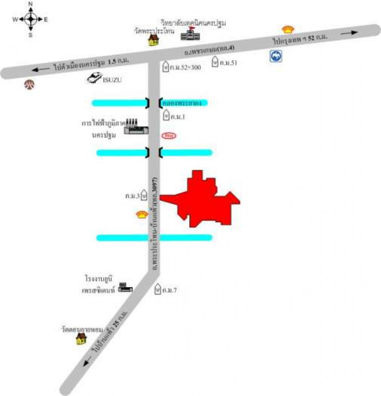 ที่ดินเปล่า นครปฐม เมืองนครปฐม ถนนขาด 3029000