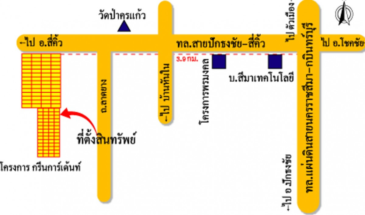ที่ดินเปล่า นครราชสีมา ปักธงชัย ตะคุ 121000