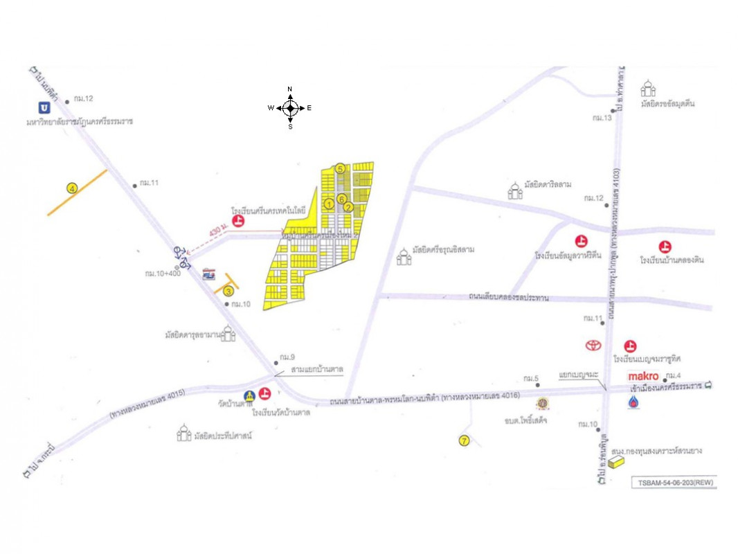 Residential land/lot Nakhon Si Thammarat Mueang Nakhon Si Thammarat Na Sai 214000