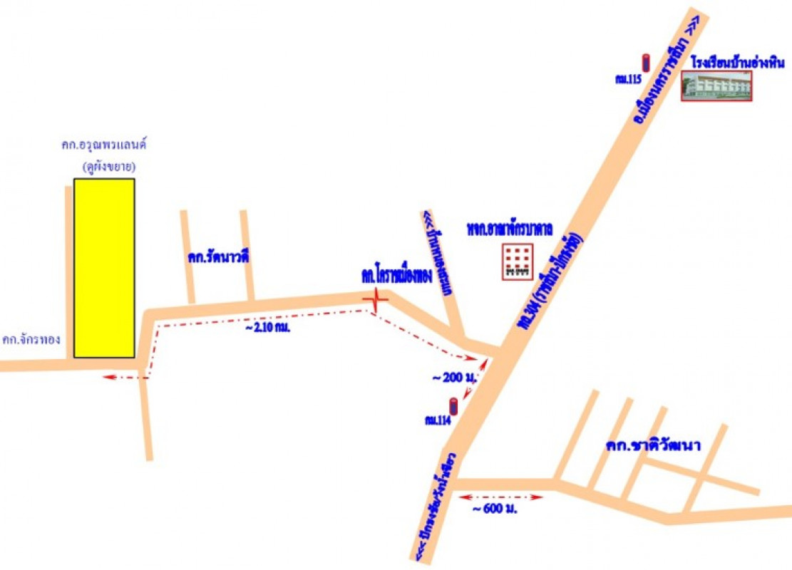 ที่ดินเปล่า จักรทองแลนด์ นครราชสีมา ปักธงชัย ธงชัยเหนือ 105000
