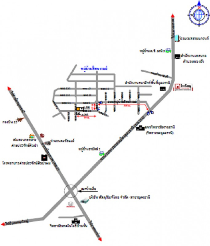 บ้านเดี่ยว สิทธารมย์ อุดรธานี เมืองอุดรธานี หมากแข้ง 2870000