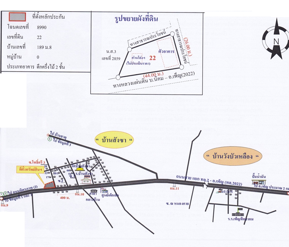 บ้านเดี่ยว สังซา อุดรธานี เพ็ญ บ้านธาตุ 1180000
