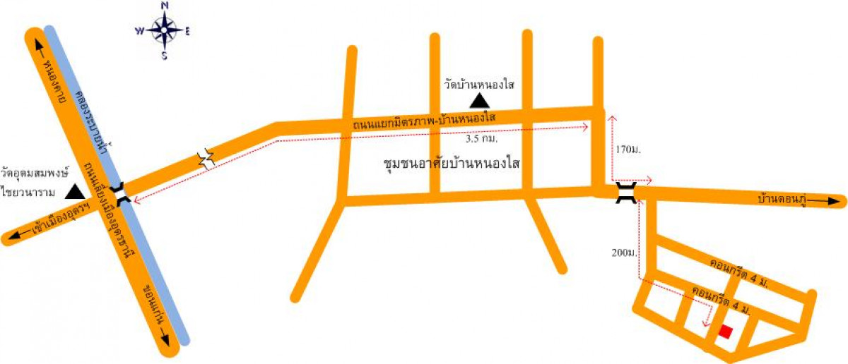 บ้านเดี่ยว อุดรธานี เมืองอุดรธานี หนองนาคำ 543000