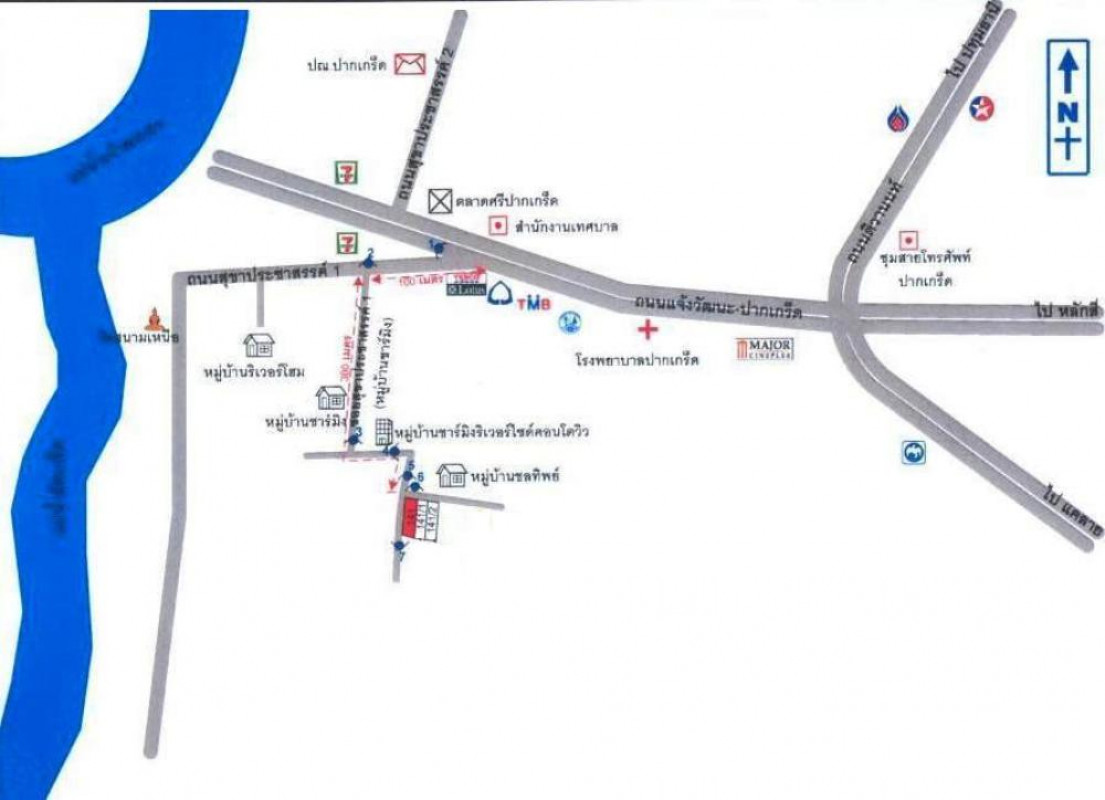 ทาวน์เฮ้าส์ หมู่บ้านชลทิพย์ นนทบุรี ปากเกร็ด ปากเกร็ด 2625000