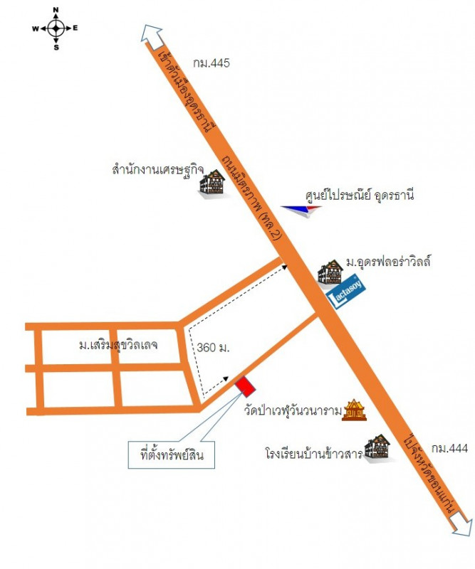 ที่ดินเปล่า อุดรธานี เมืองอุดรธานี โนนสูง 1061000
