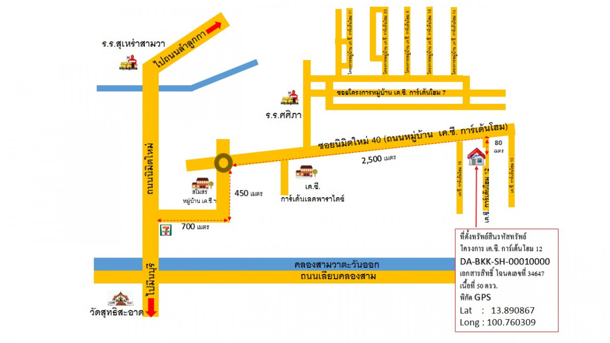 Single house Bangkok Khlong Sam Wa Sam Wa Tawan Ok 3001000