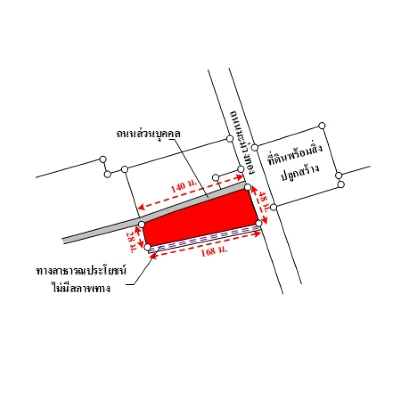 Residential land/lot Nakhon Si Thammarat Mueang Nakhon Si Thammarat Pak Phun 4819000