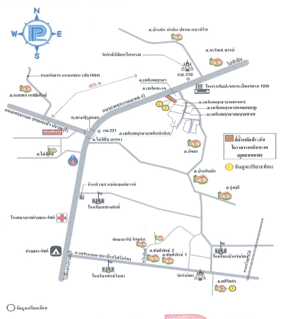 ทาวน์เฮ้าส์ เพลินทะเล ประจวบคีรีขันธ์ ปราณบุรี วังก์พง 670000