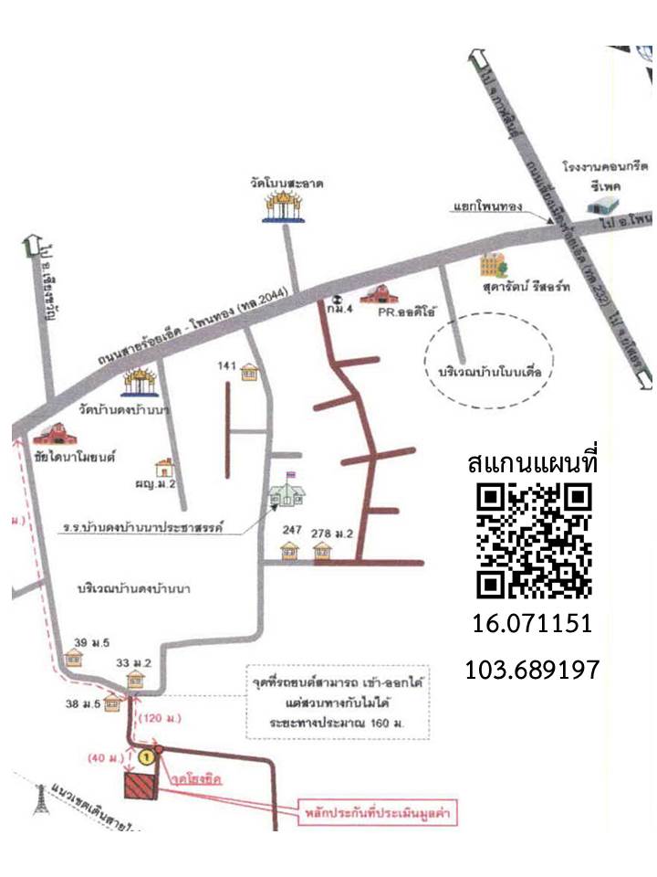 บ้านเดี่ยว ดงบ้านนา ร้อยเอ็ด ธวัชบุรี มะอึ 1180000