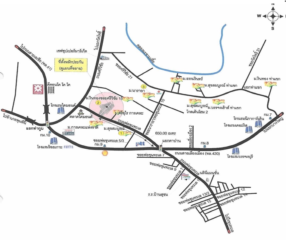 ทาวน์เฮ้าส์ ไดมอนด์โฮม สุราษฎร์ธานี เมืองสุราษฎร์ธานี มะขามเตี้ย 1550000