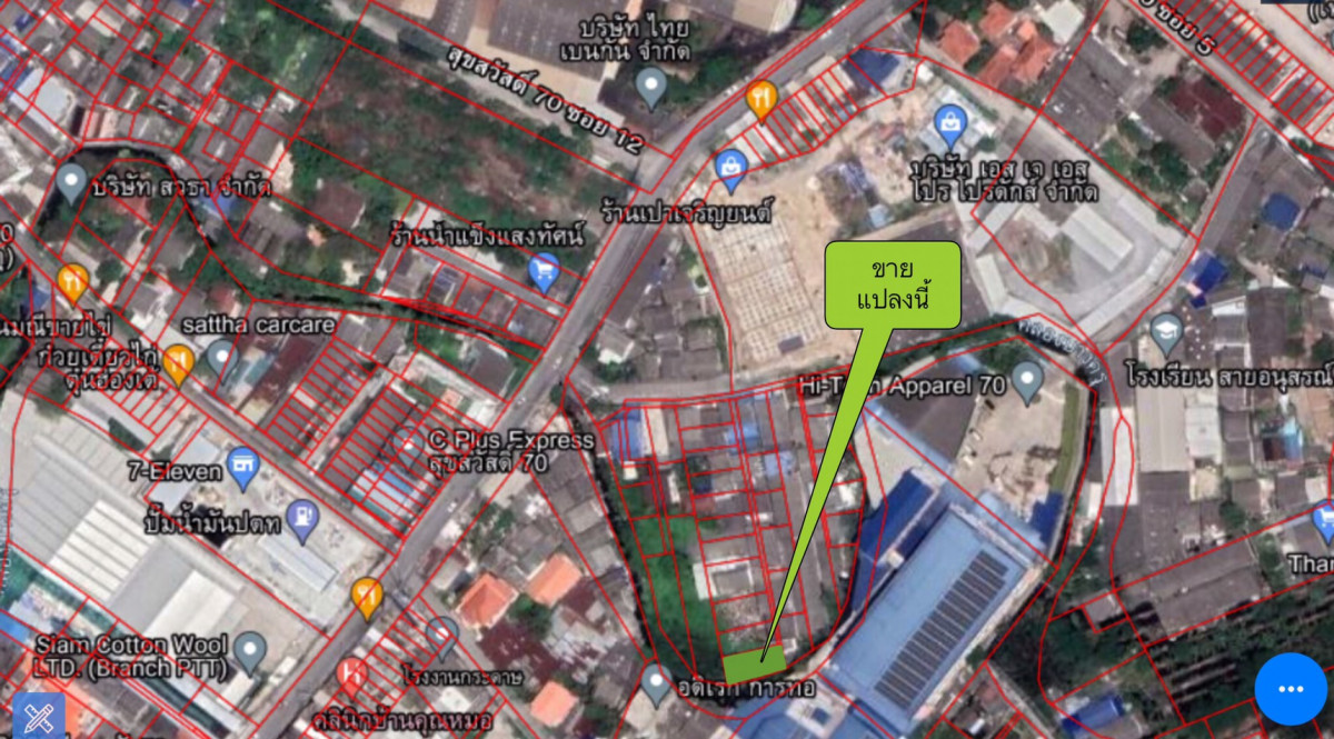 Residential land/lot Samut Prakan Phra Pradaeng Bang Khru 850000