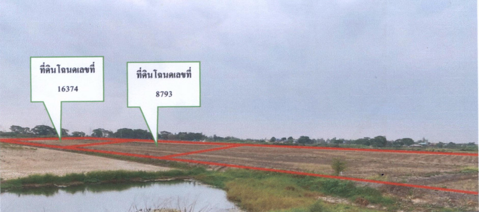 Residential land/lot Phra Nakhon Si Ayutthaya Phak Hai Lat Nam Khem 187250