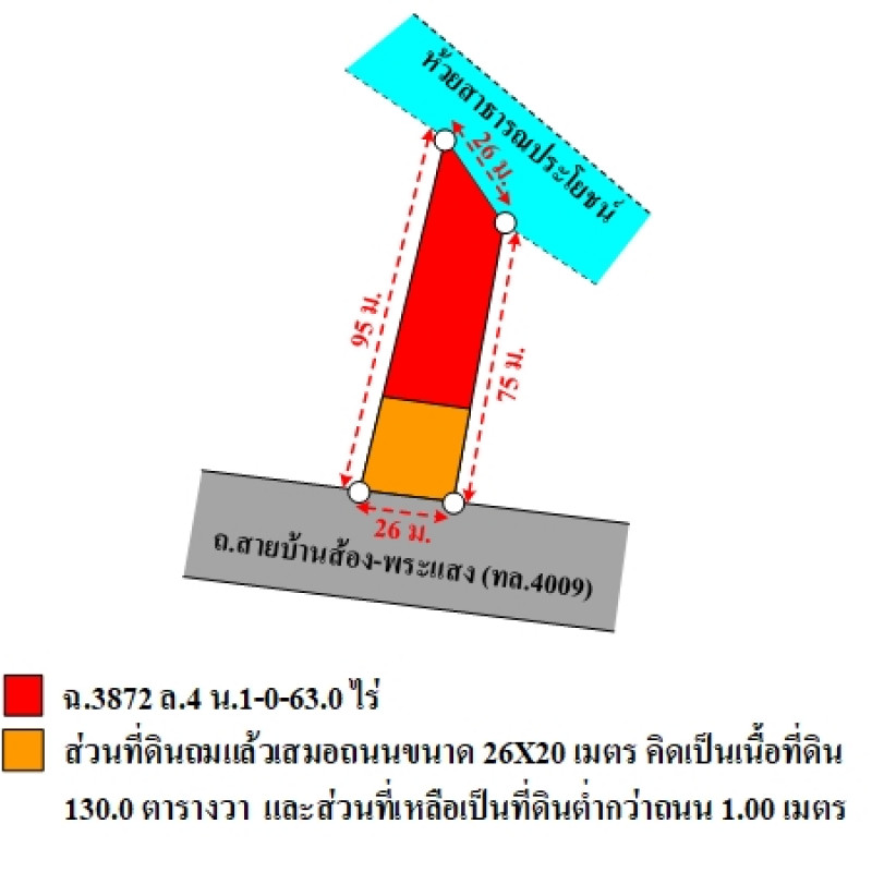 ที่ดินเปล่า สุราษฎร์ธานี เวียงสระ ทุ่งหลวง 1802500
