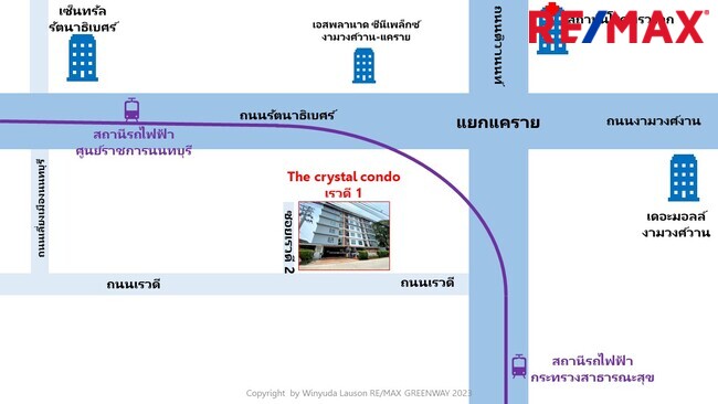 คอนโด เดอะ คริสตัล คอนโด เรวดี นนทบุรี เมืองนนทบุรี บางกระสอ 1100000