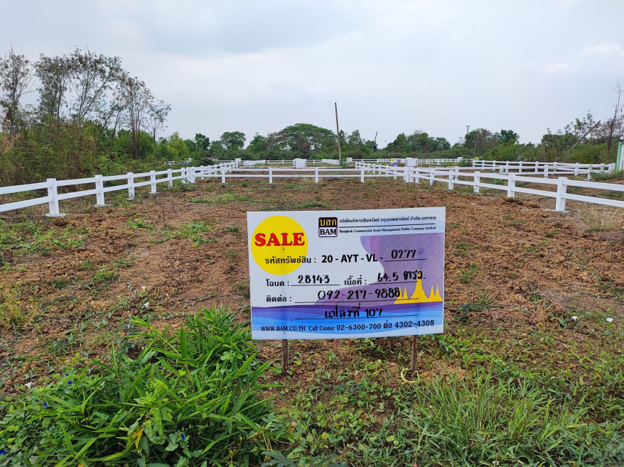 Residential land/lot Phra Nakhon Si Ayutthaya Phra Nakhon Si Ayutthaya Ko Rian 497000