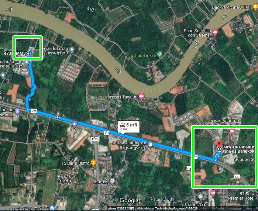 ทาวน์เฮ้าส์ บ้านสวยพารากอน สุราษฎร์ธานี เมืองสุราษฎร์ธานี วัดประดู่ 1290000