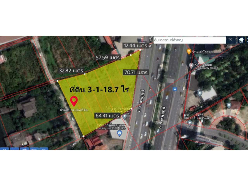 ที่ดินเปล่า นนทบุรี เมืองนนทบุรี บางรักน้อย 224179000