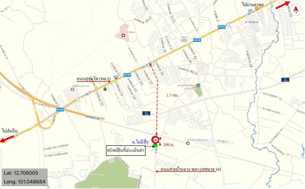 Commercial building Rayong Ban Chang Phla 8673000