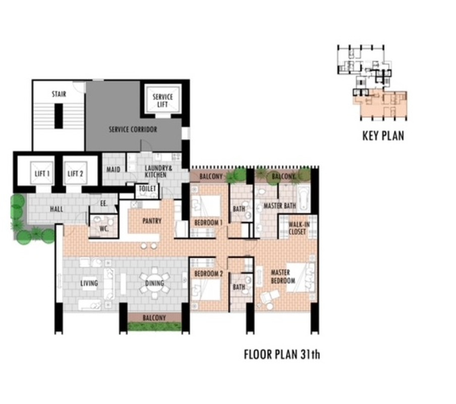 Condominium The Met condominium Bangkok Sathon Thung Maha Mek 27935300
