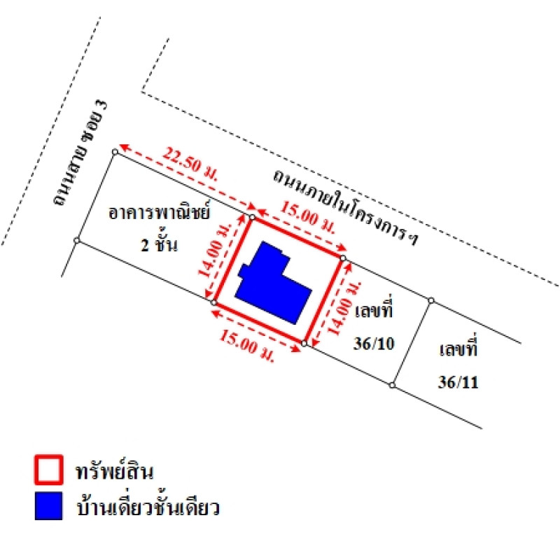 บ้านเดี่ยว กันสิริ 1 ระยอง ปลวกแดง แม่น้ำคู้ 2070000
