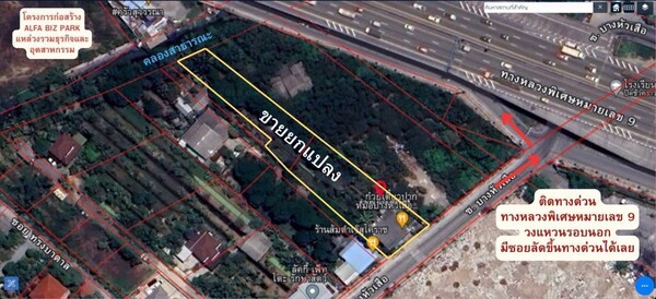 ที่ดินเปล่า สมุทรปราการ พระประแดง บางหัวเสือ 10881500