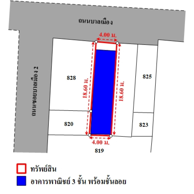 อาคารพาณิชย์ สุโขทัย เมืองสุโขทัย ธานี 2280000