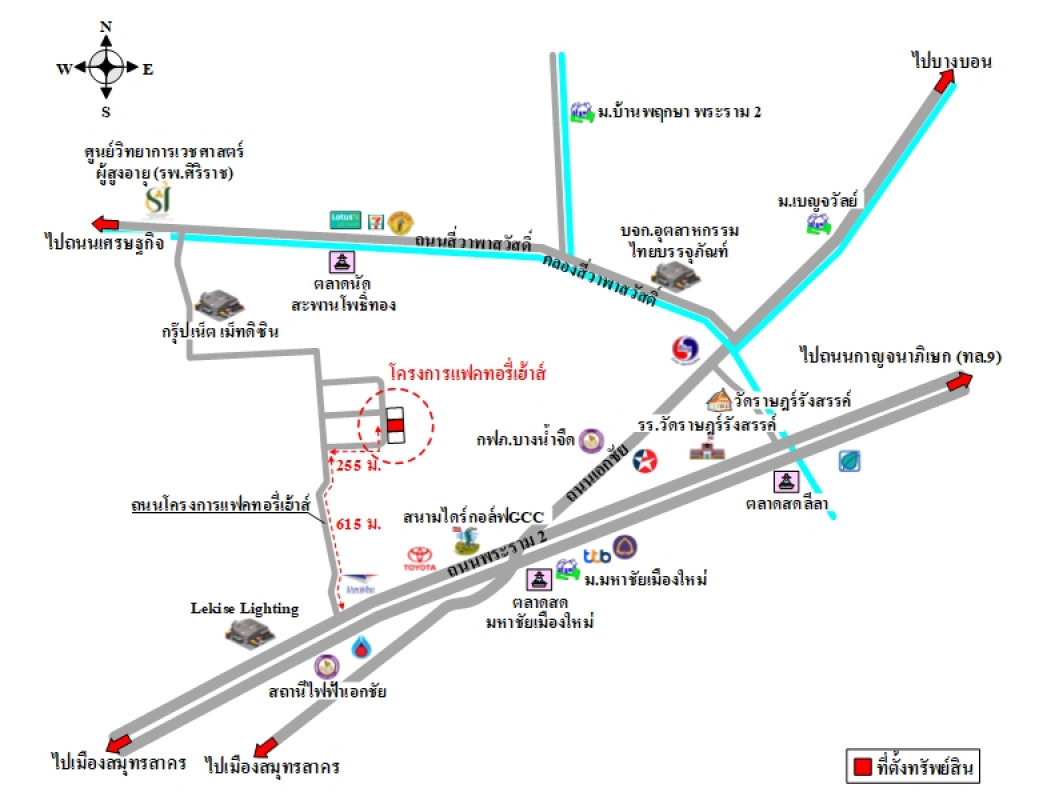 โรงงาน/โกดัง แฟคทอรี่เฮ้าส์ สมุทรสาคร เมืองสมุทรสาคร คอกกระบือ 7880000