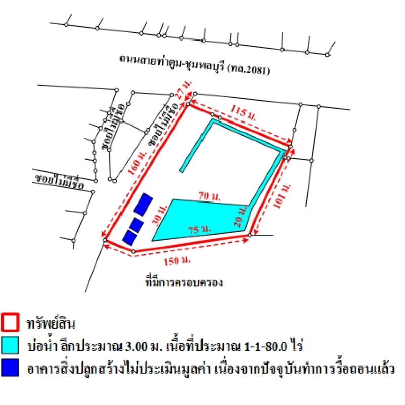 ที่ดินเปล่า สุรินทร์ ท่าตูม พรมเทพ 2551700